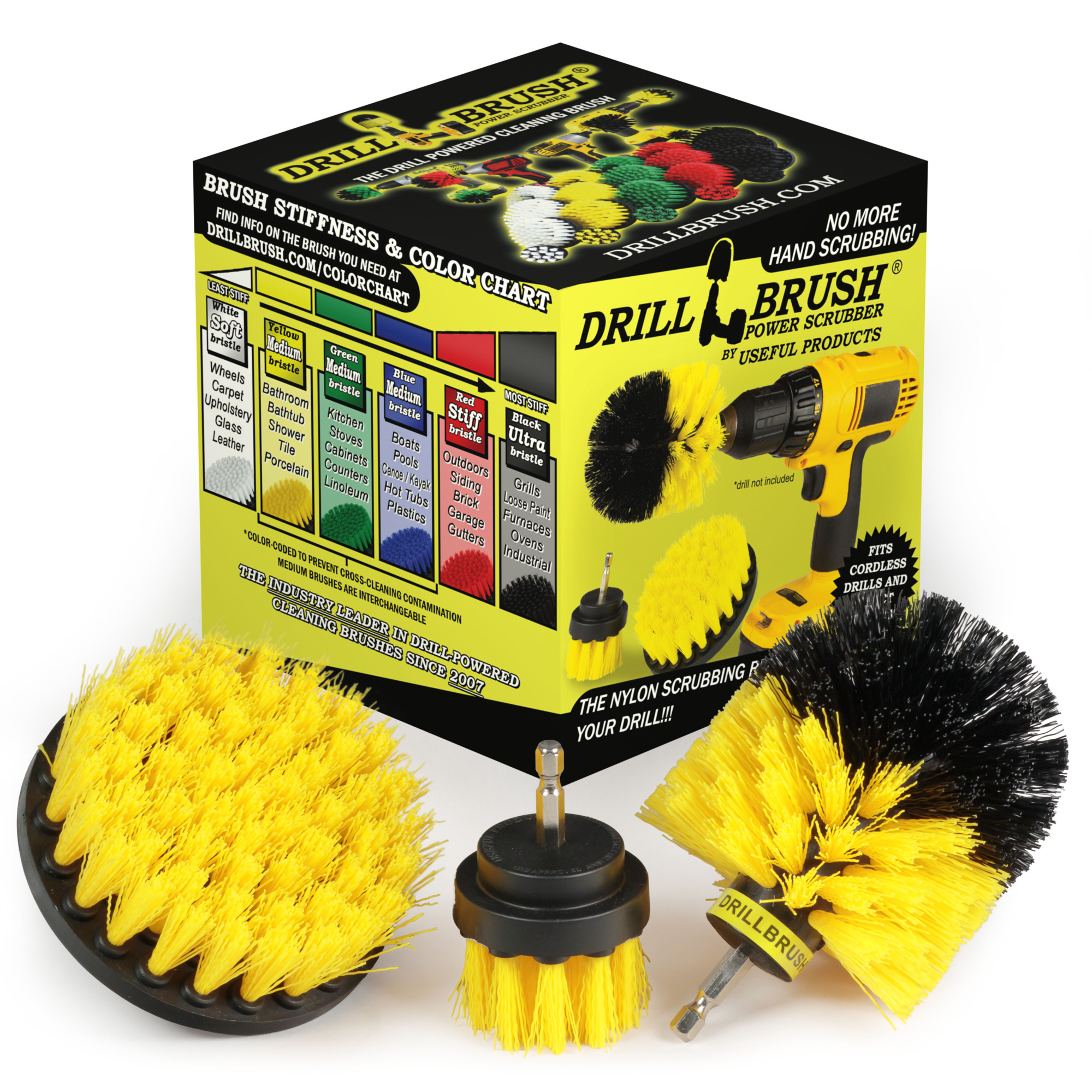 Drillbrush, Tile and Grout Scrubber Drill Brush Attachment Kit, Included (qty.) 1 Model# Y-S-42O-QC-DB